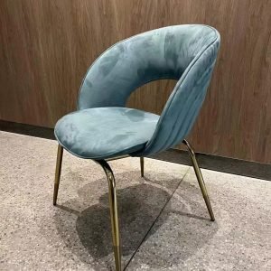 Metal Velvet Chair
