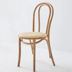 Wedding Event Hire Wood Frame Chair With Rattan Seating