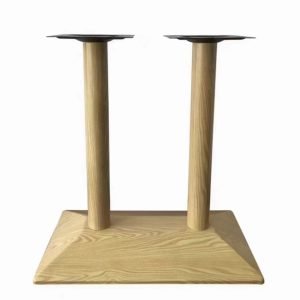 Wooden Grain Metal Table Base