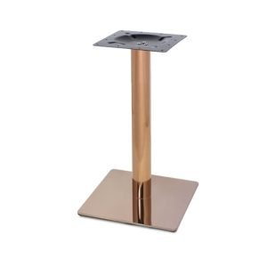 Elegant Gold Electroplate Single Post Metal Table Base