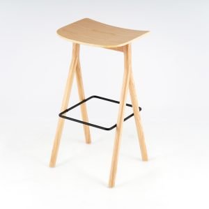 Sim Wood Bar Stool